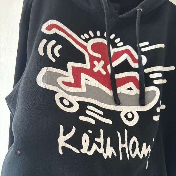 Keith Haring Skateboard Black Hoodie - Picture 4 of 7
